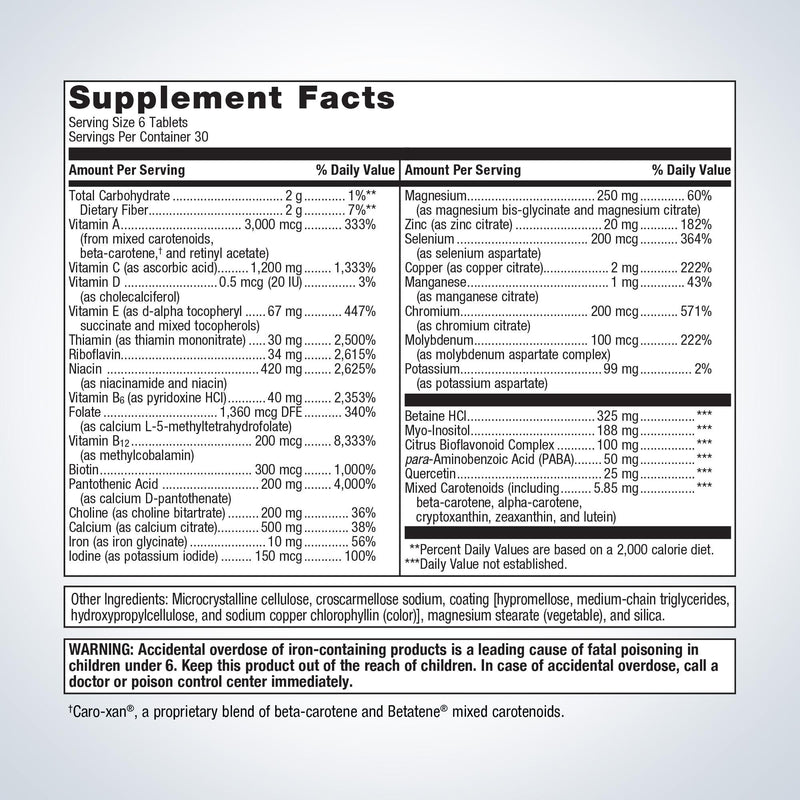 Metagenics Multigenics Without Iron 180 Tabs