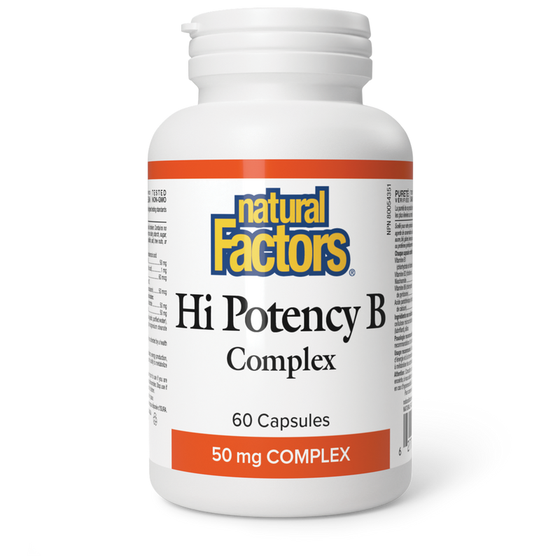 Natural Factors Hi Potency B Complex 50mg 90 Caps