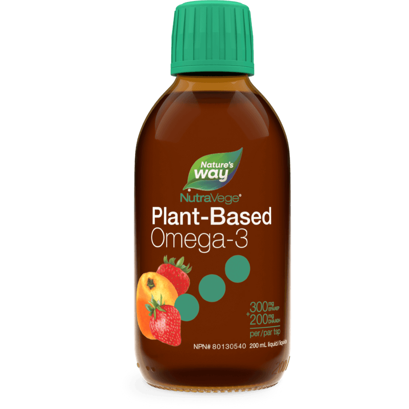 NutraVege Omega-3 Plant Based Strawberry Orange 200 mL