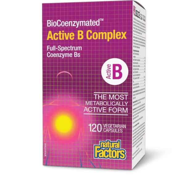 Natural Factors BioCoenzymated™ Active B Complex 120 Vegetarian Capsules
