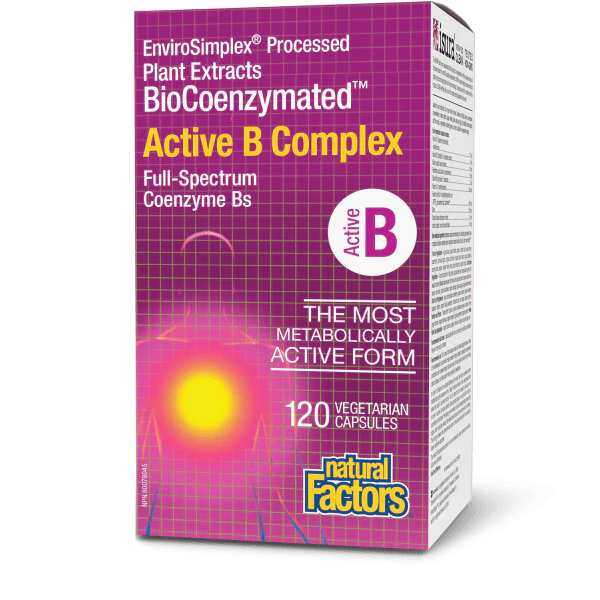 Natural Factors BioCoenzymated™ Active B Complex 120 Vegetarian Capsules