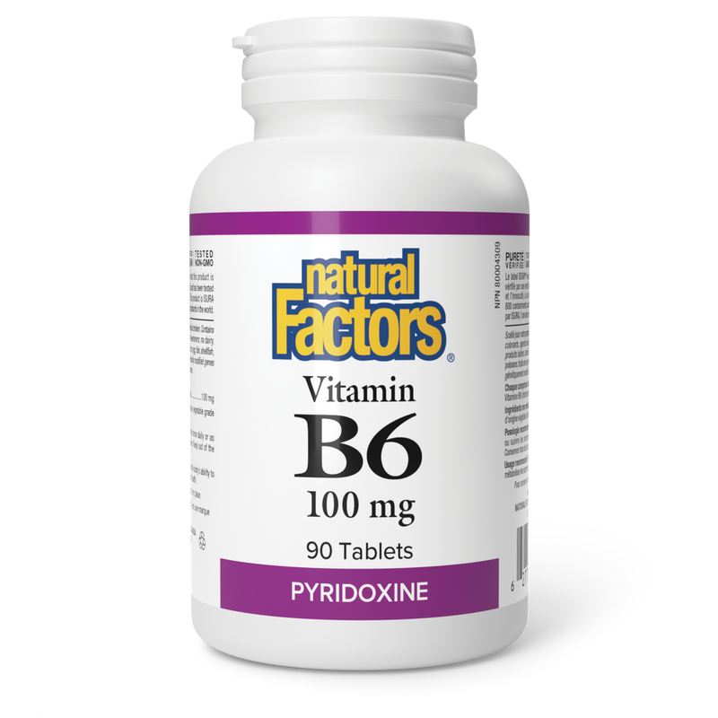 Natural Factors Vitamin B6 100mg 90 Tabs