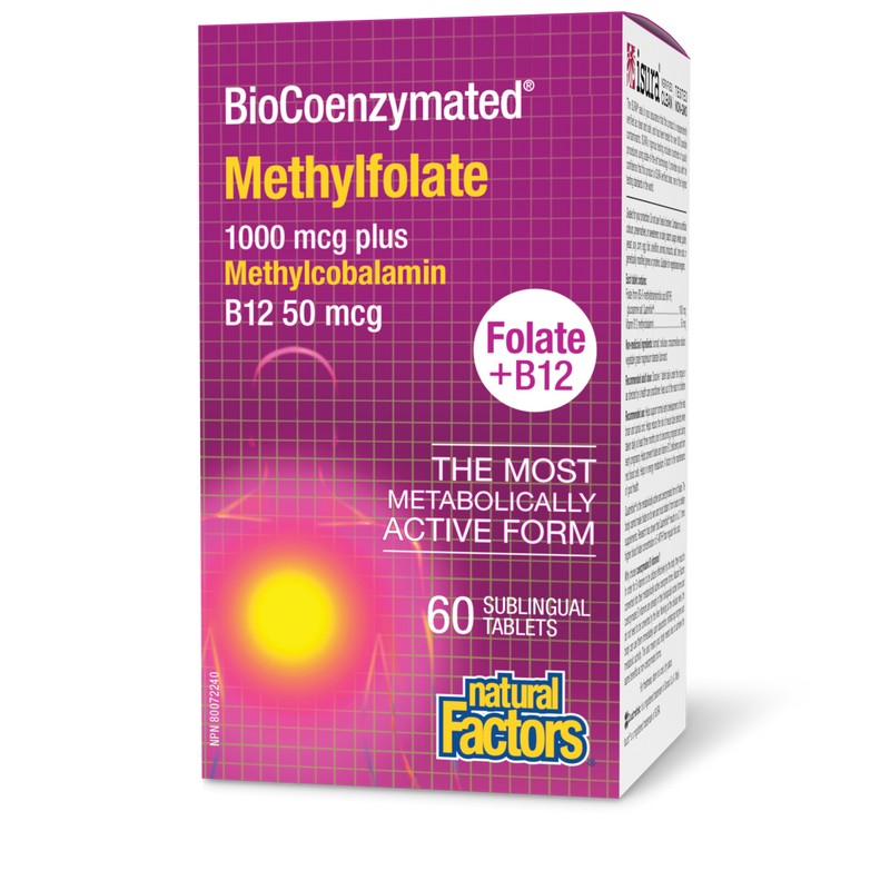 Natural Factors BioCoenzymated Methylfolate 60 Tabs