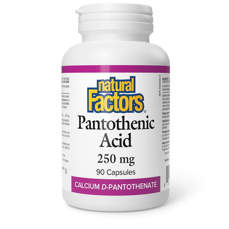 Natural Factors D'Pantothenic Acid 250mg 90 Caps