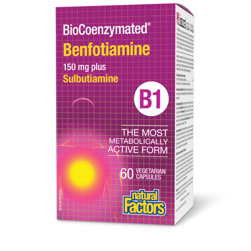 Natural Factors BioCoenzymated Benfotiamine 60 Veggie Caps