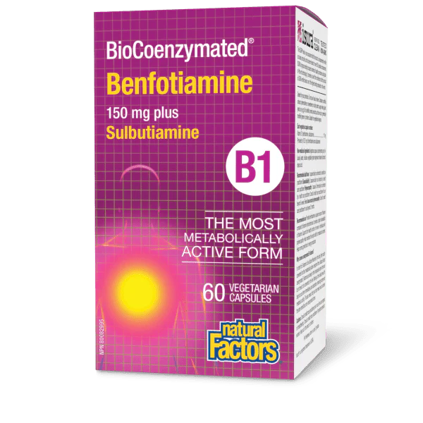 Natural Factors BioCoenzymated Benfotiamine 60 Veggie Caps