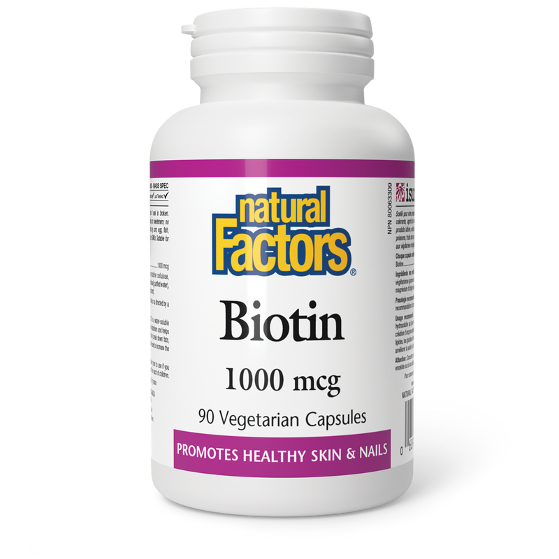 Natural Factors Biotin 1000mcg 90 Veggie Caps