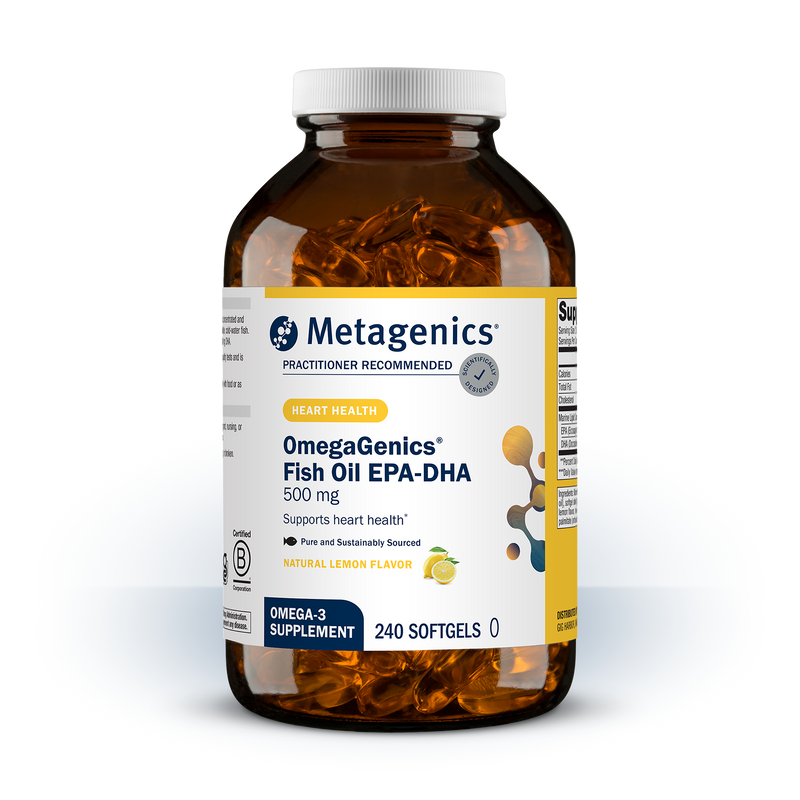 Metagenics OmegaGenics EPA-DHA 500 240 Softgels(lemon flavour)