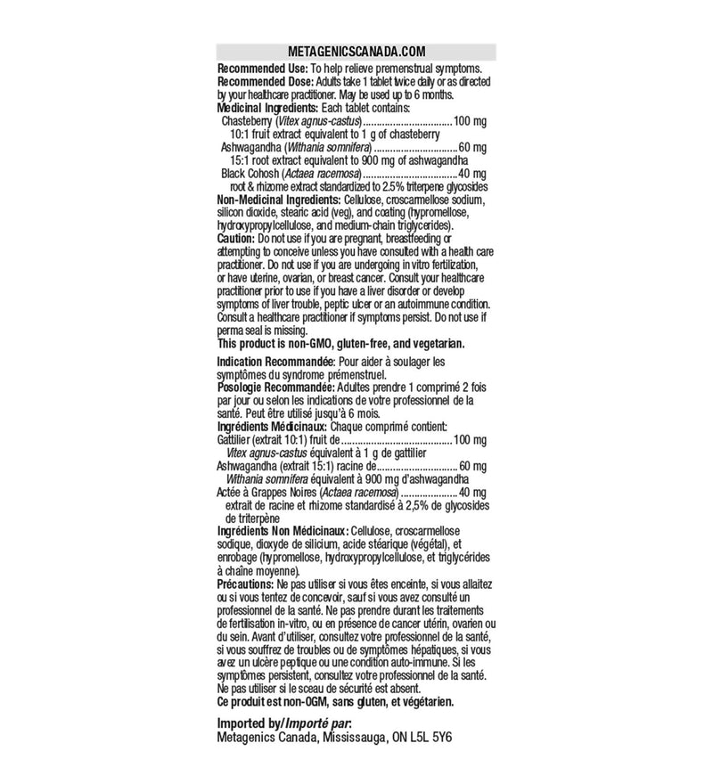 Metagenics Chasteberry Plus 60 Tabs