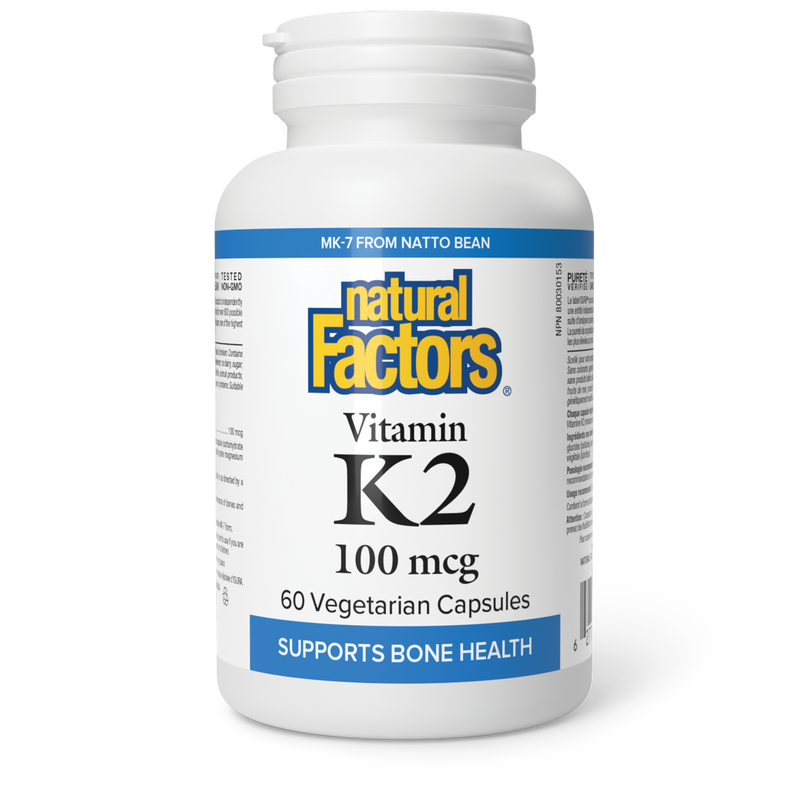 Natural Factors Vitamin K2 100mcg 60 Veggie Caps