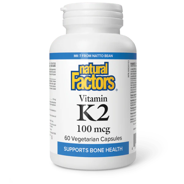 Natural Factors Vitamin K2 100mcg 60 Veggie Caps