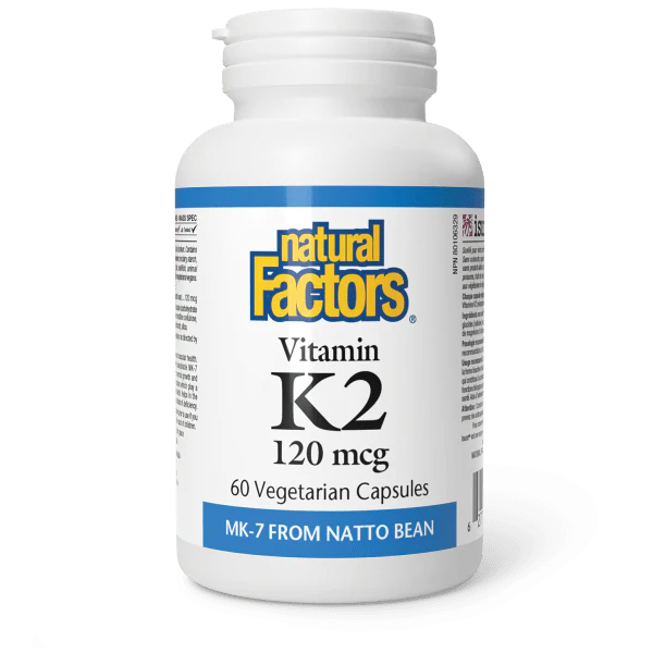Natural Factors Vitamin K2 120 mcg 60 Vegi Capsules