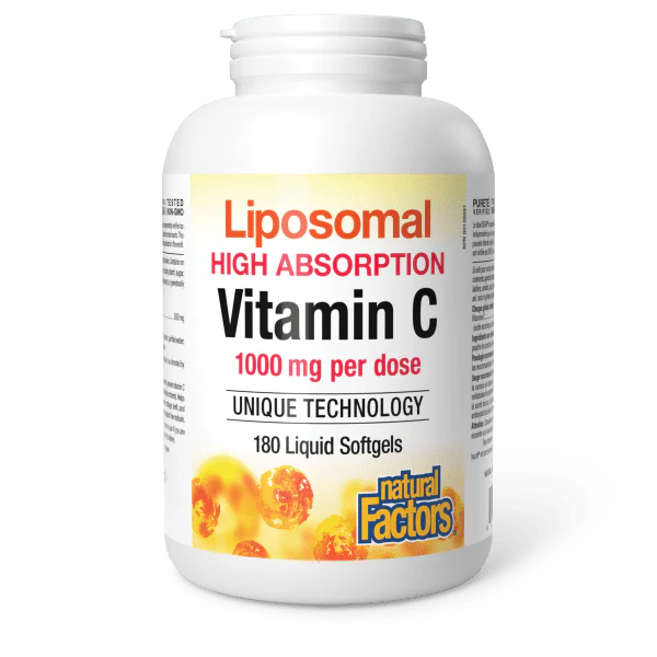 Natural Factors Liposomal Vitamin C 1000 mg · High Absorption, 180 Liquid Softgels