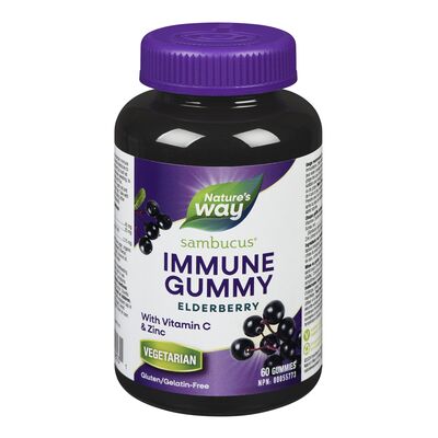 Nature's Way Sambucus Immune with Vitamin C and Zinc 60 Gummies