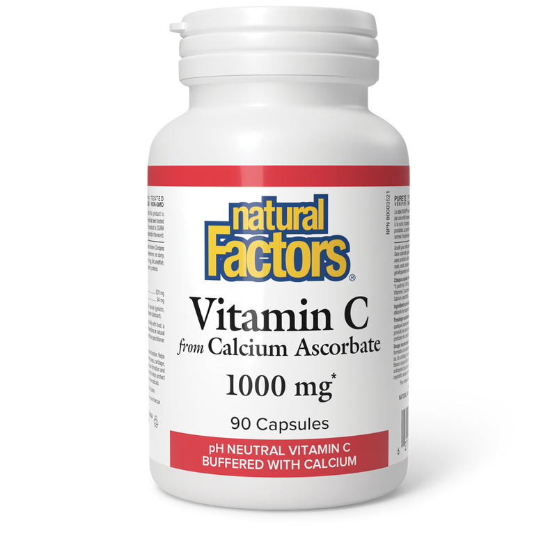 Natural Factors Vitamin  C Calcium Ascorbate 1000mg 90 Capsules