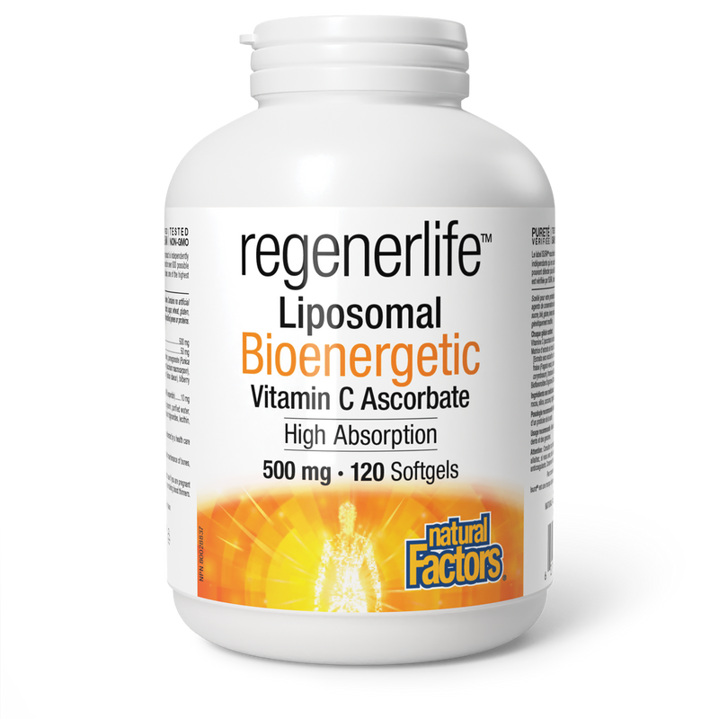 Natural Factors RegenerLife Liposomal Vitamin C 500mg 120 Softgels