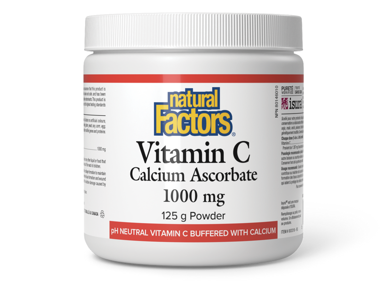 Natural Factors Vitamin C Calcium Ascorbate 1000mg 125g Powder
