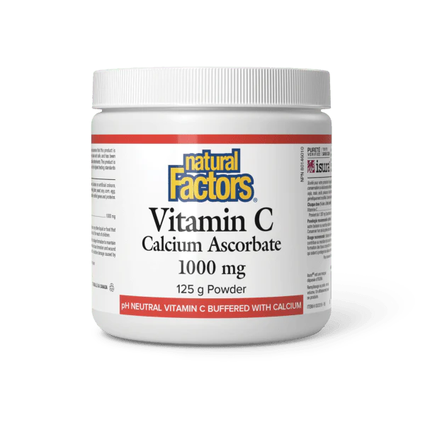 Natural Factors Vitamin C Calcium Ascorbate 1000mg 125g Powder