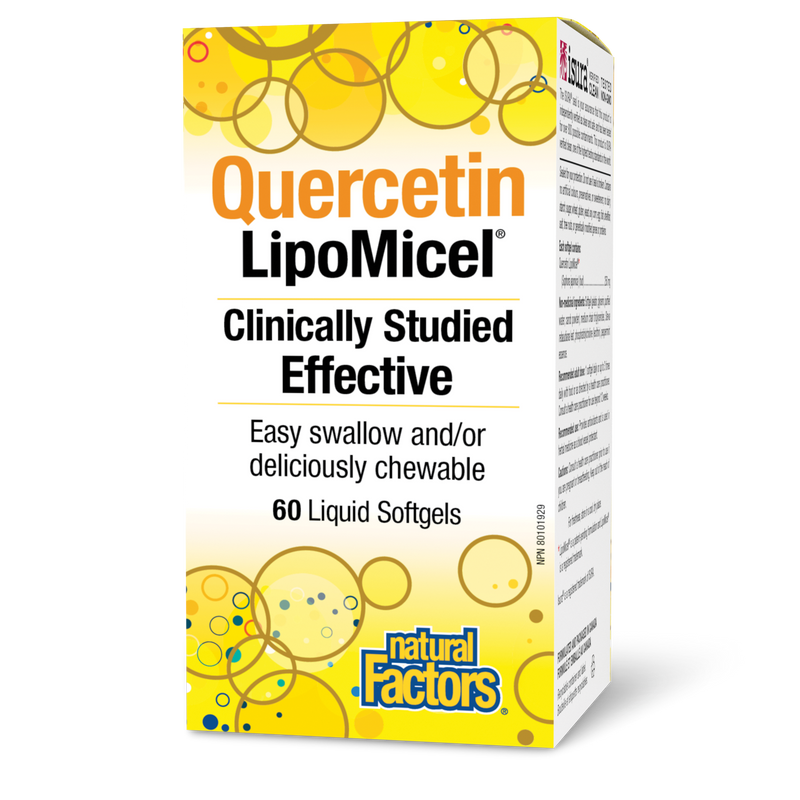 Natural Factors Quercetin LipoMicel Matrix 60 Liquid Softgels