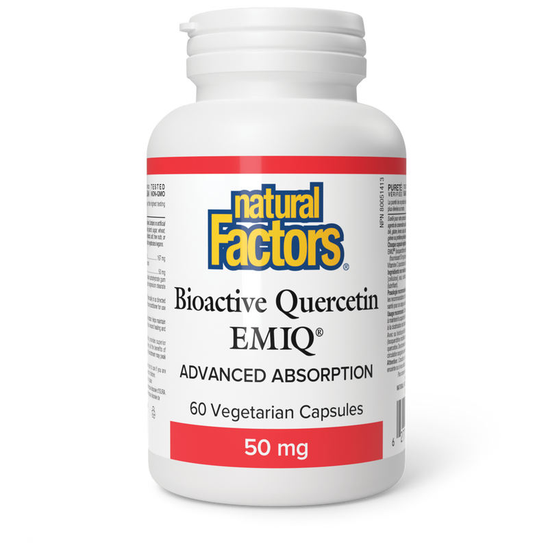 Natural Factors Quercetin EMIQ 50mg 60 Veggie Caps