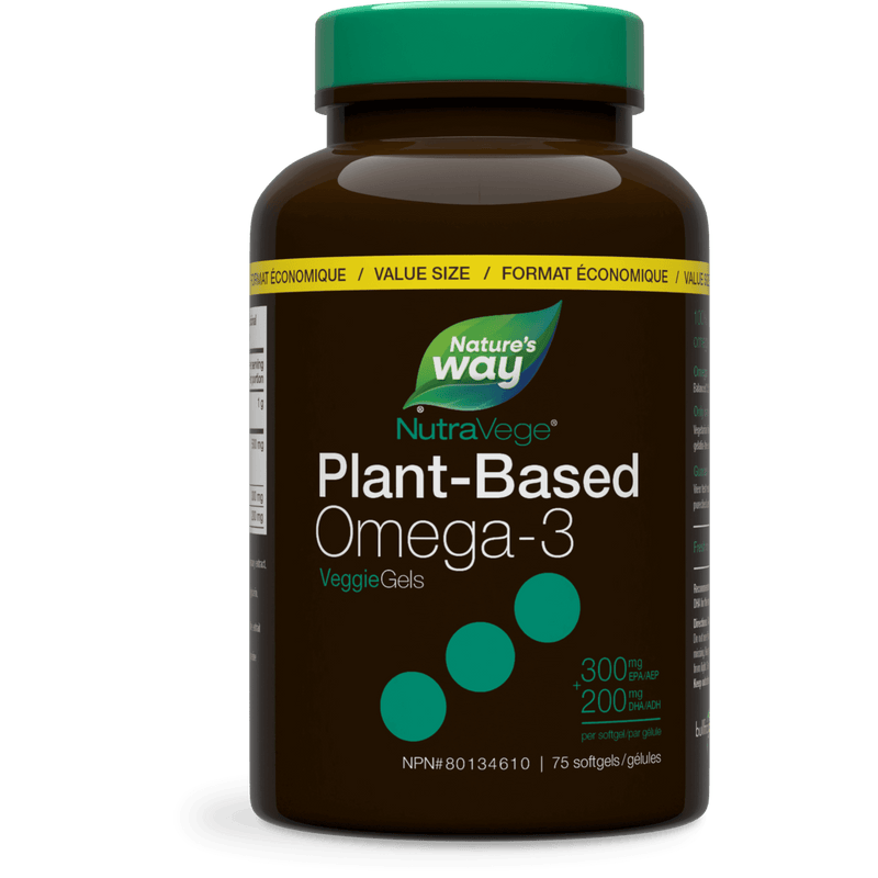 NutraSea Nutra Vege Omega-3 Veggie Gels 75 Softgels