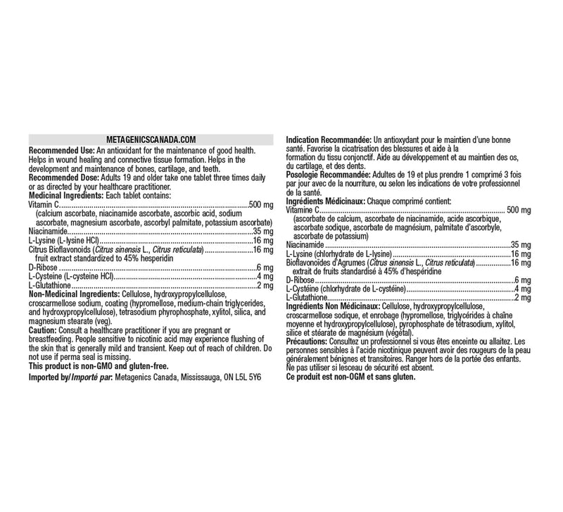 Metagenics Ultra C 500 90 Tabs