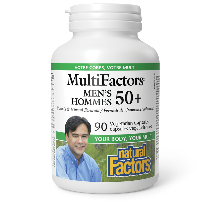 Natural Factors Multi Factors Men's 50+ 90 Veggie Caps