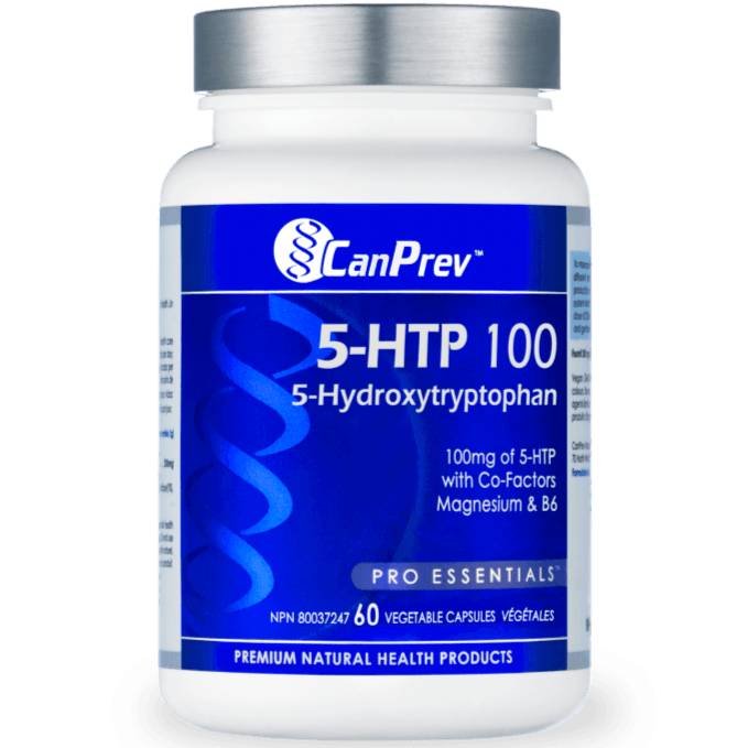CanPrev 5-HTP 100 60 Veggie Caps Supplements - Stress at Village Vitamin Store
