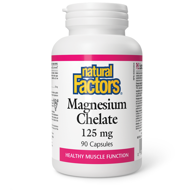 Natural Factors Mag Chelate 125mg 90 Caps