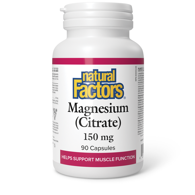 Natural Factors Magnesium Citrate 150mg 90 Caps