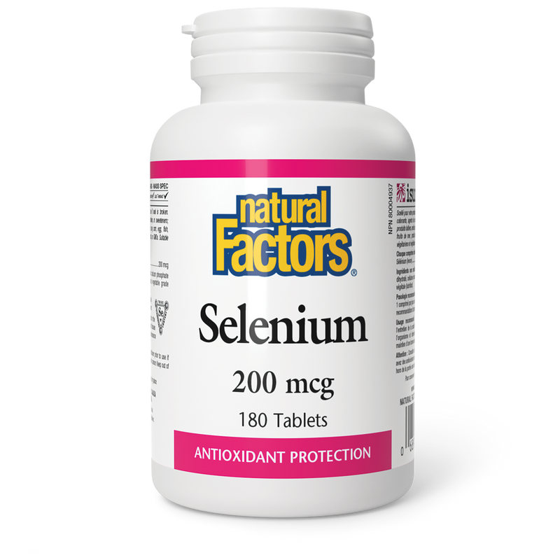 Natural Factors Selenium 200mcg 180 Tabs