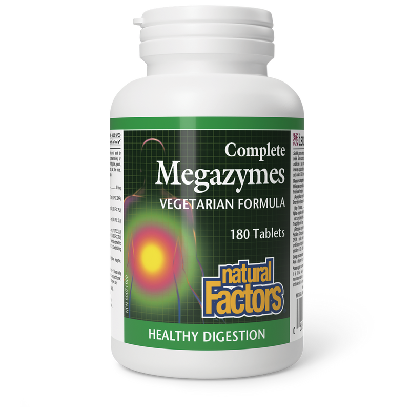 Natural Factors Complete Megazyme 180 Tabs