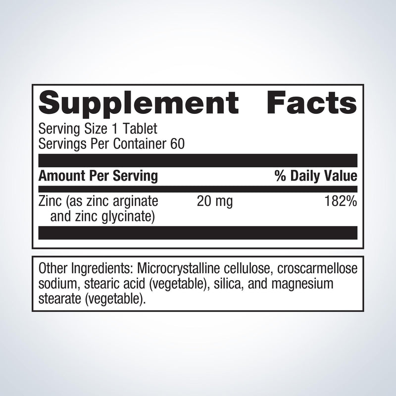 Metagenics Zinc AG 60 Tablets