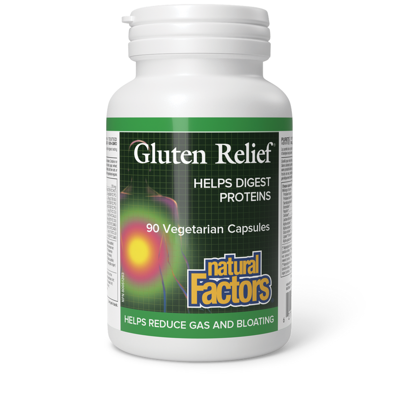 Natural Factors Gluten Relief 90 Veggie Caps