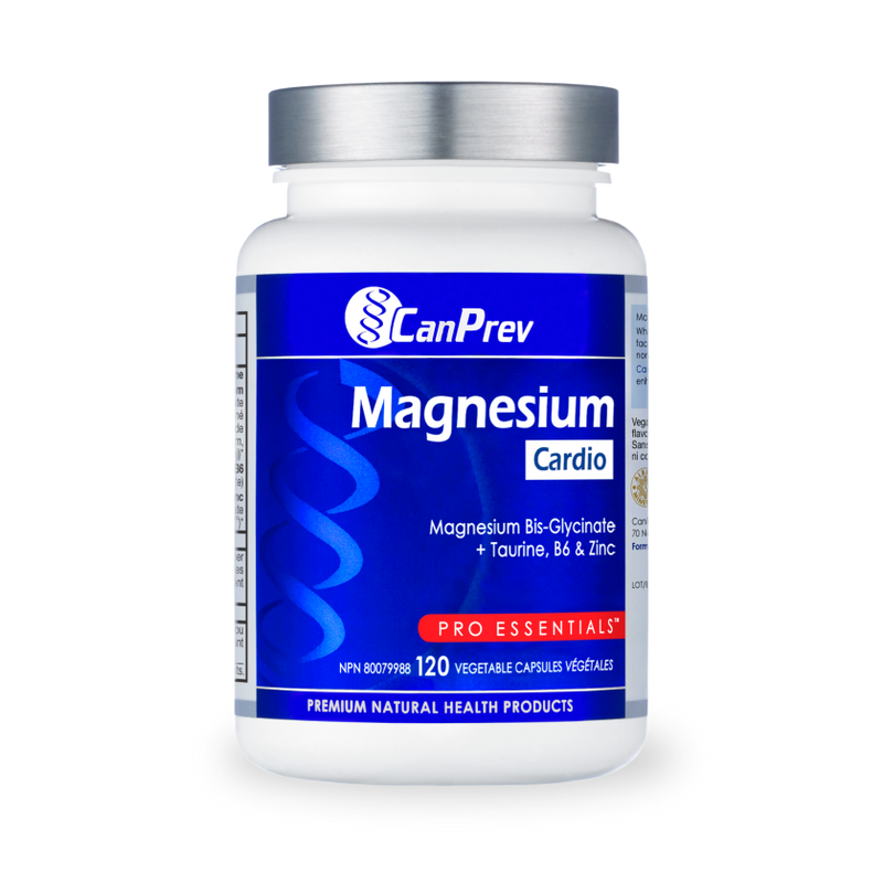 CanPrev Magnesium Cardio + Taurine, B6 & Zinc 120 Veggie Caps