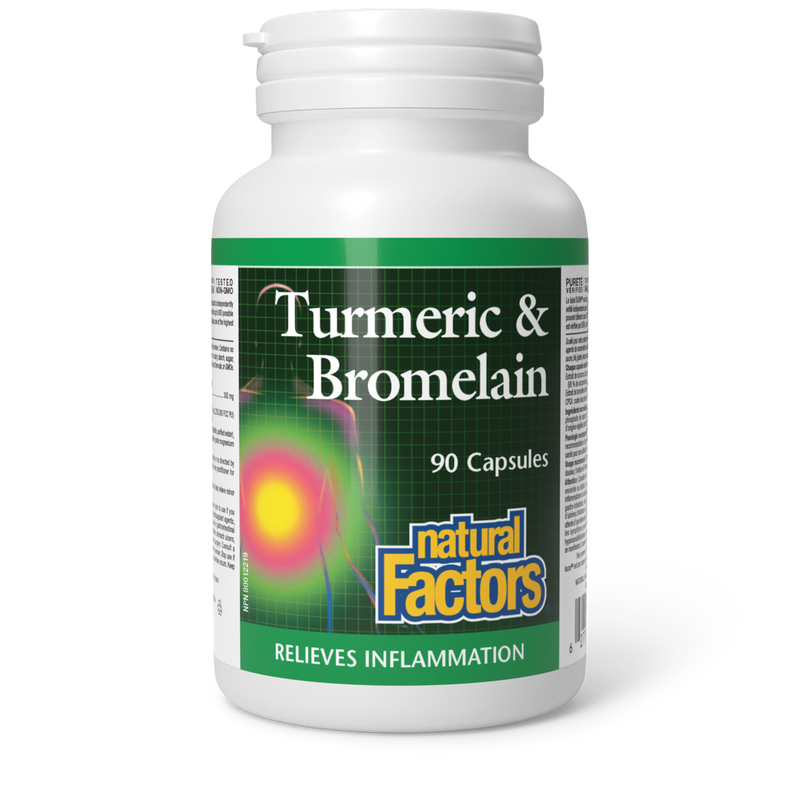 Natural Factors Turmeric & Bromelain 90 Caps