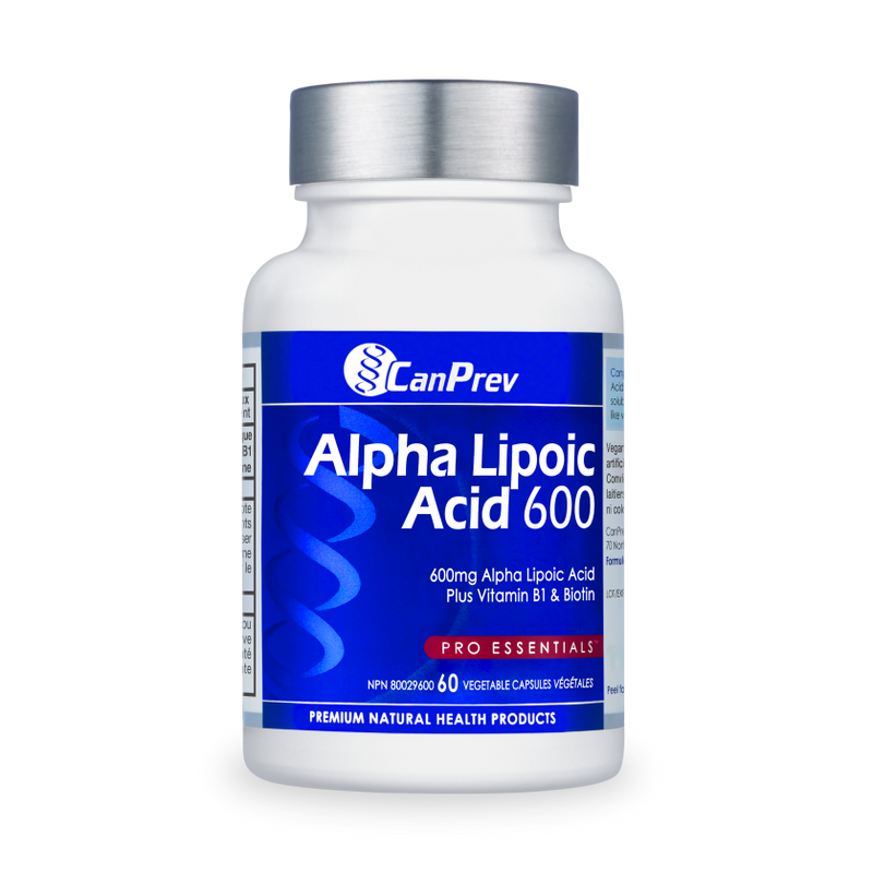 CanPrev Alpha Lipoic Acid 600mg 60 Veggie Caps