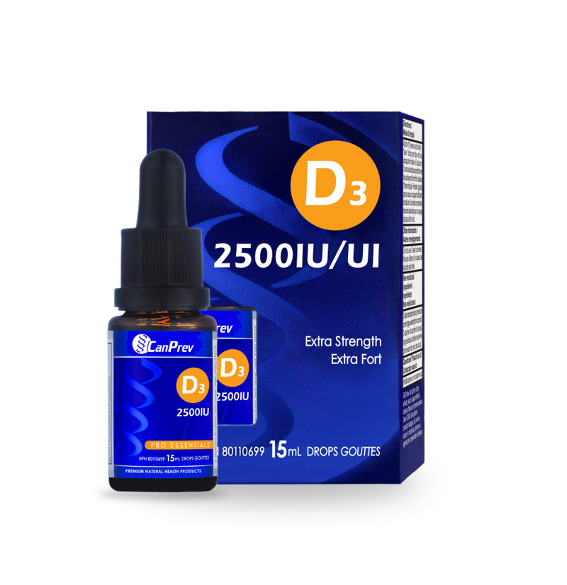 CanPrev D3 DROPS 2500IU (MCT BASE) 15ml