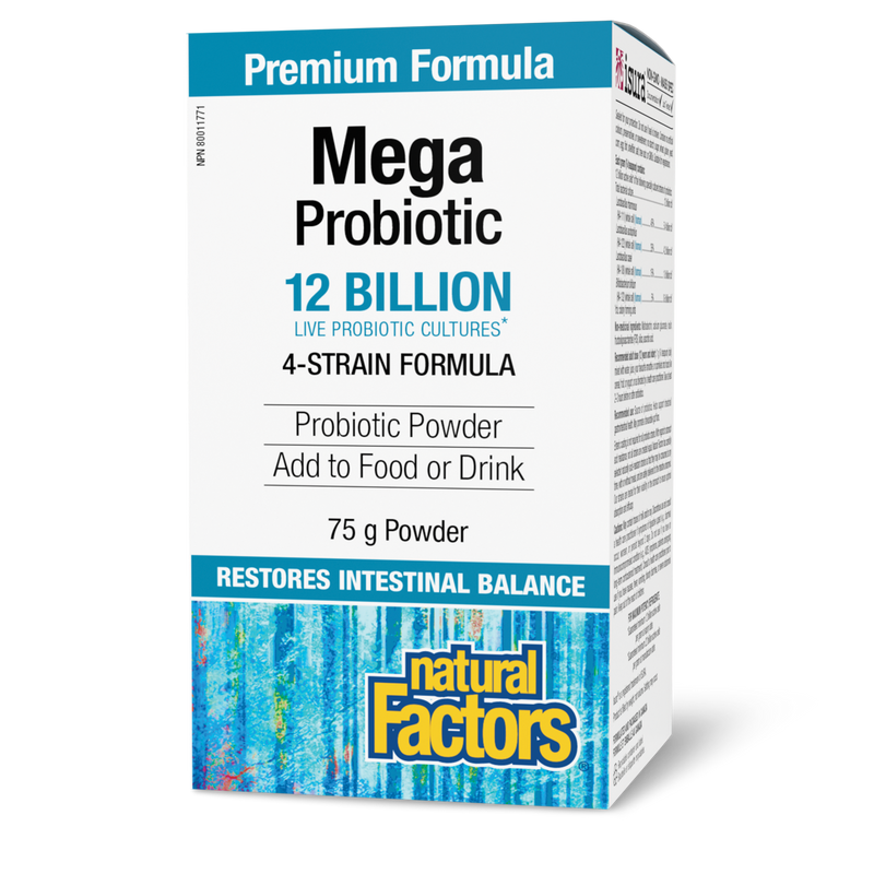 Natural Factors Mega Probiotic Powder 12 Billion 75g