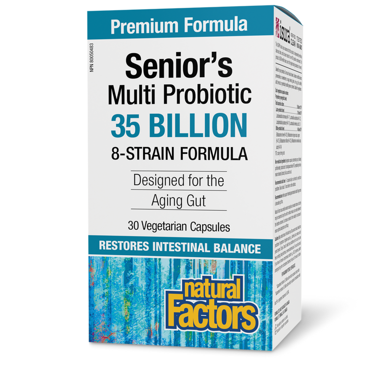 Natural Factors Seniors Multi Probiotic 35 Billion 30 Veggie Caps