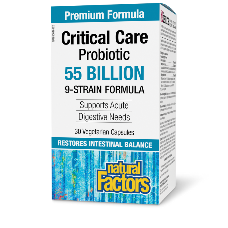 Natural Factors Critical Care Probiotic 55 Billion 30 Veggie Caps