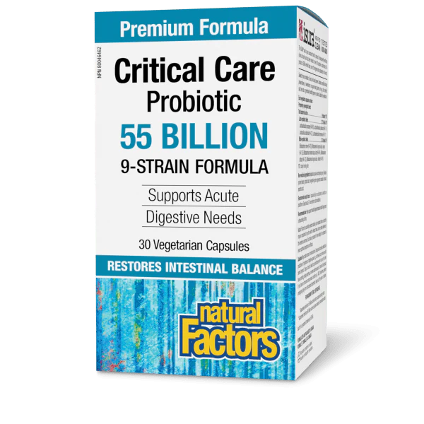 Natural Factors Critical Care Probiotic 55 Billion 30 Veggie Caps