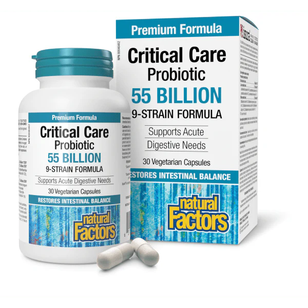 Natural Factors Critical Care Probiotic 55 Billion 30 Veggie Caps