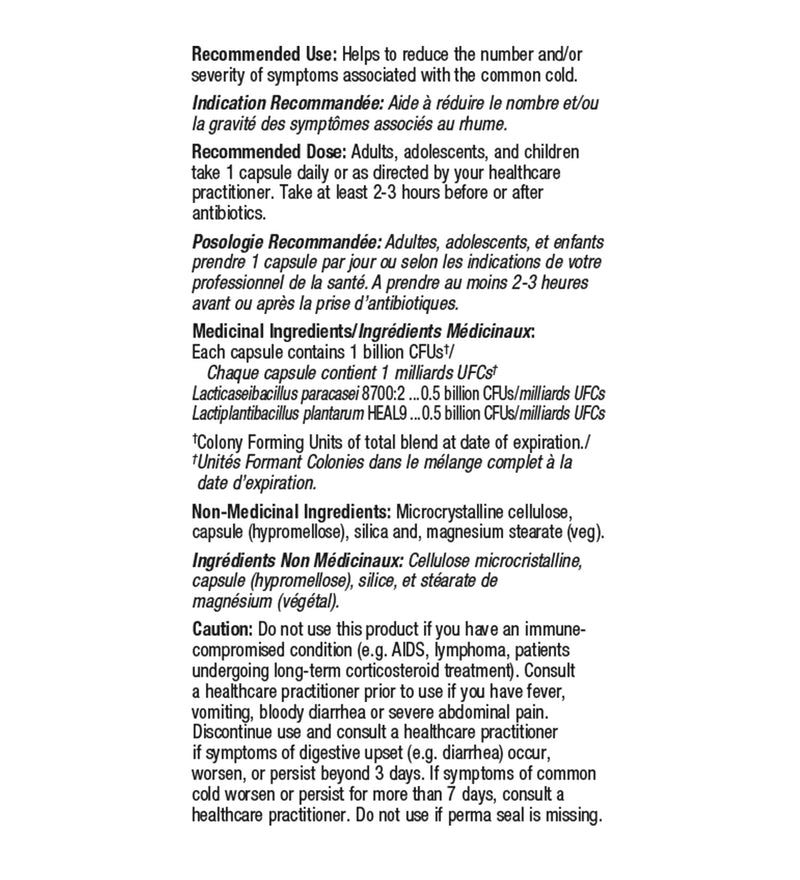 Metagenics UltraFlora Cold Support 30 Caps