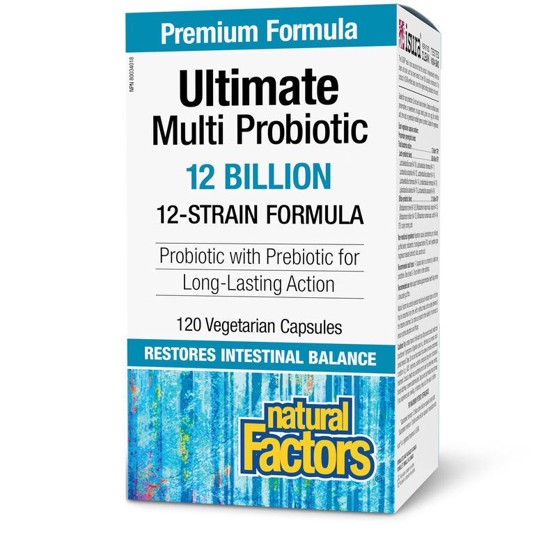 Natural Factors Ultimate Multi Probiotic 12 Billion 120 Veggie Caps