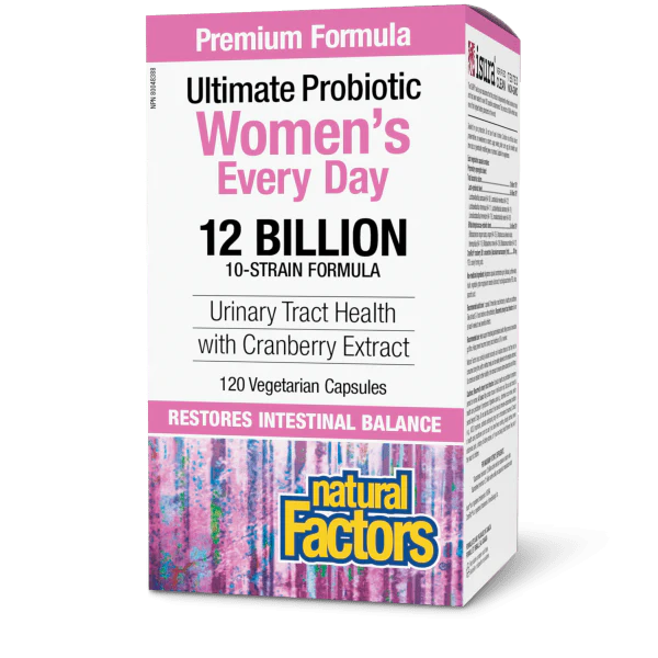Natural Factors Women's Multi Probiotic 12 Billion 120 Veggie Caps