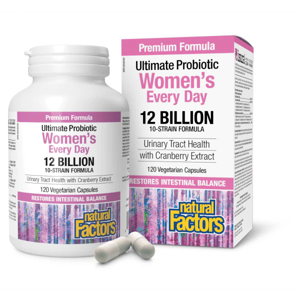 Natural Factors Women's Multi Probiotic 12 Billion 120 Veggie Caps