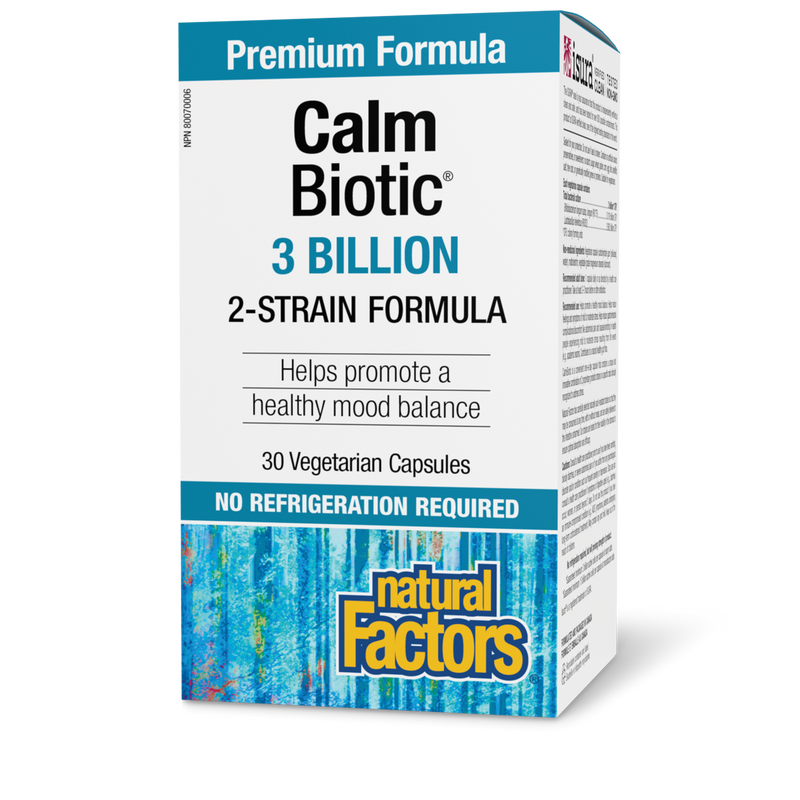 Natural Factors Calm Biotic 3 Billion Active Cells 30 Veggie Caps