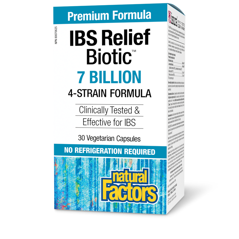 Natural Factors Relief Biotic 7 Billion Active Cells 30 Veggie Caps