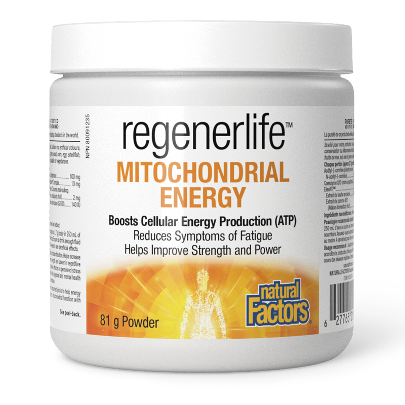 Natural Factors RegenerLife Mitochondrial Energy 81g Powder